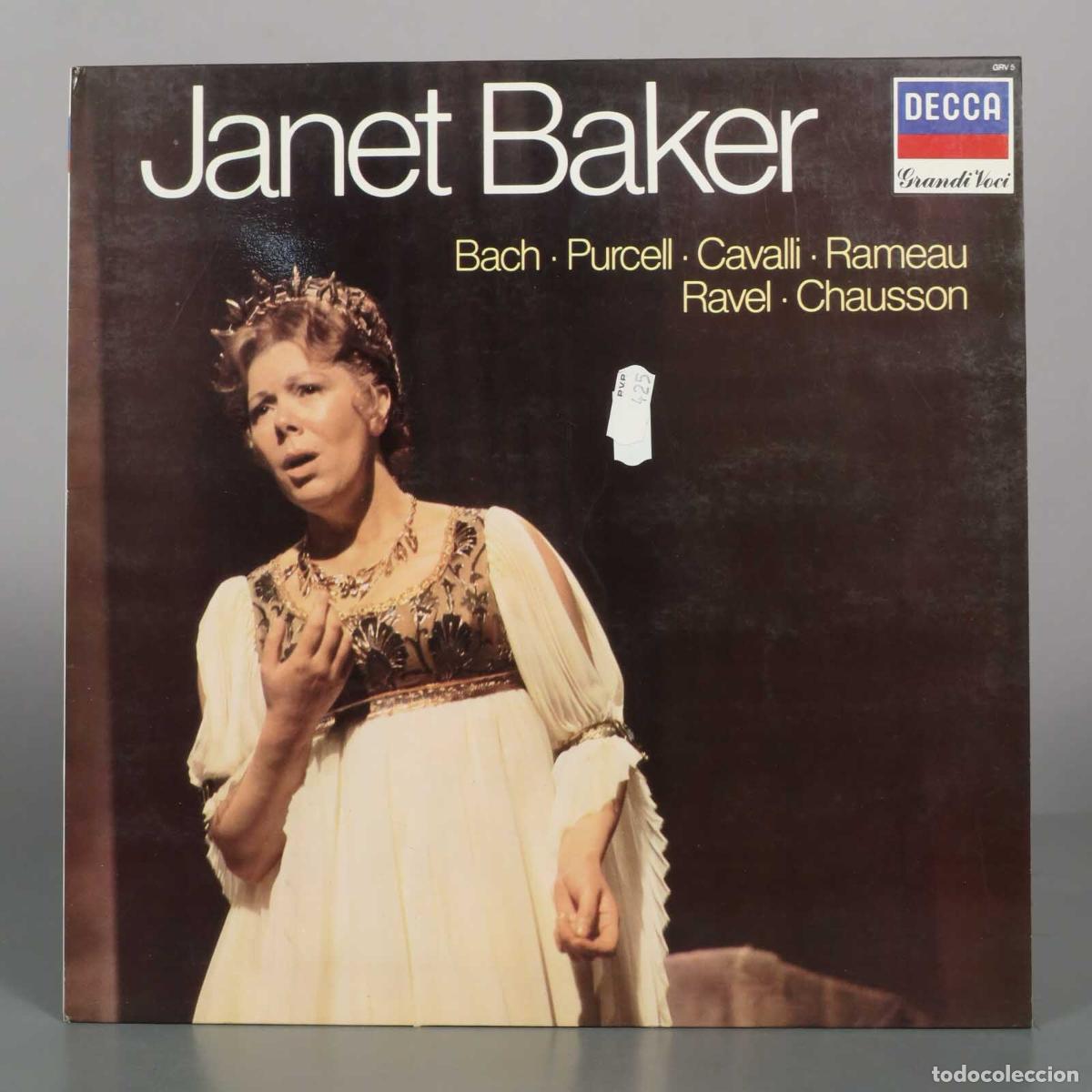 Discos de vinilo: LP. Bach &bull; Purcell &bull; Cavalli &bull; Rameau &bull; Ravel &bull; Chausson - Janet Baker - Grandi Voci