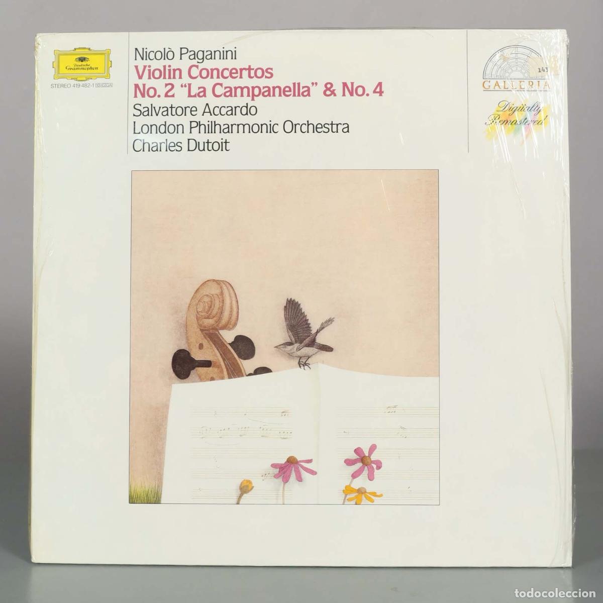 Vinyl records: LP. Nicol&ograve; Paganini - Violinkonzerte Nr. 2 &raquo;La Campanella&laquo; and Nr. 4 - Salvatore Accardo, London Phi
