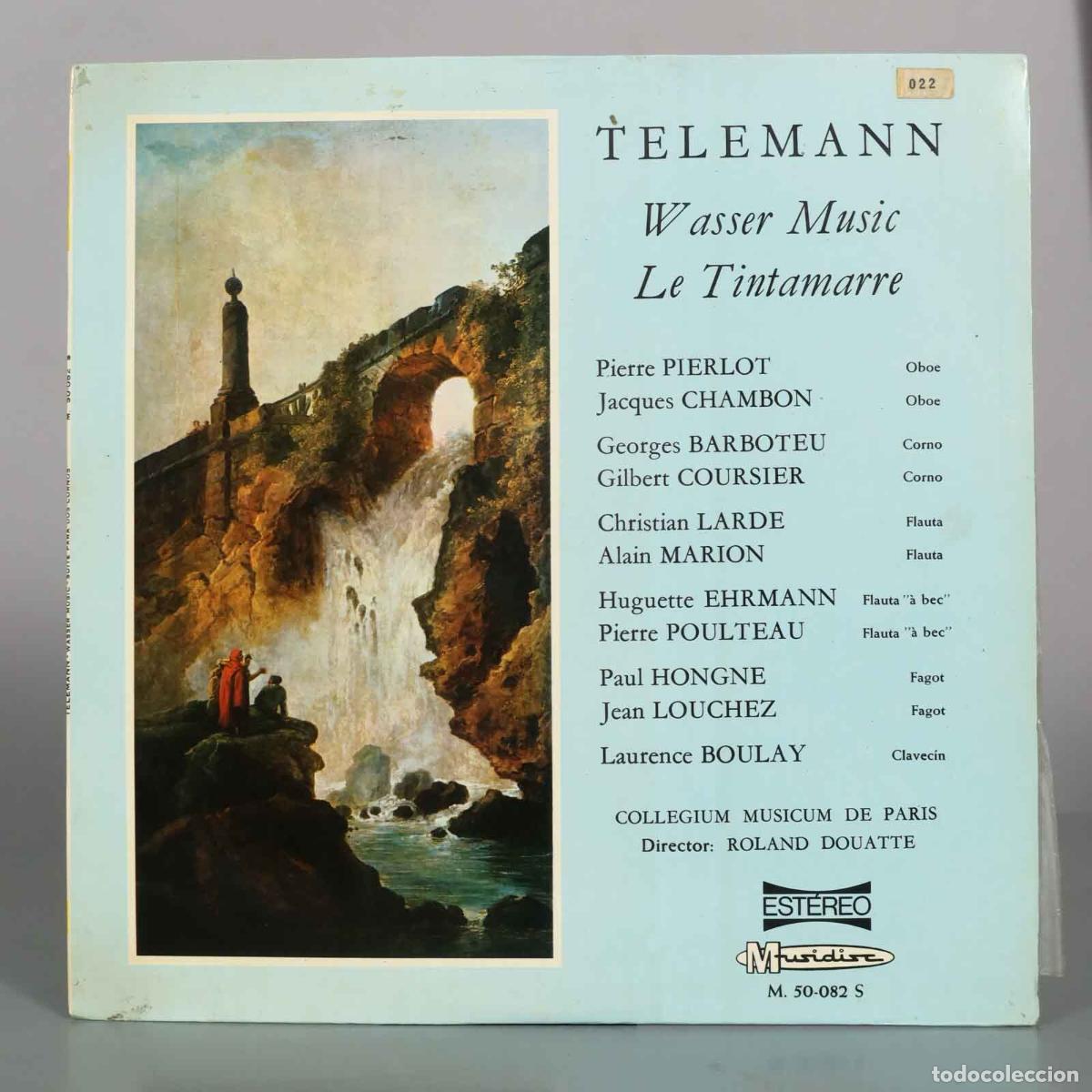 Discos de vinilo: LP. Telemann - Wasser Music, Le Tintamarre - Collegium Musicum De Paris, Roland Douatte