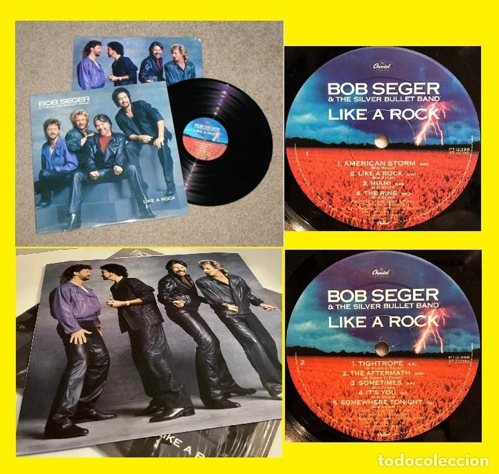 Vinyl-Schallplatten: BOB SEGER - like a rock !! RARA COMPLETA 1&ordf; ORG EDT USA + ENCARTE , TODO IMPECABLE !!