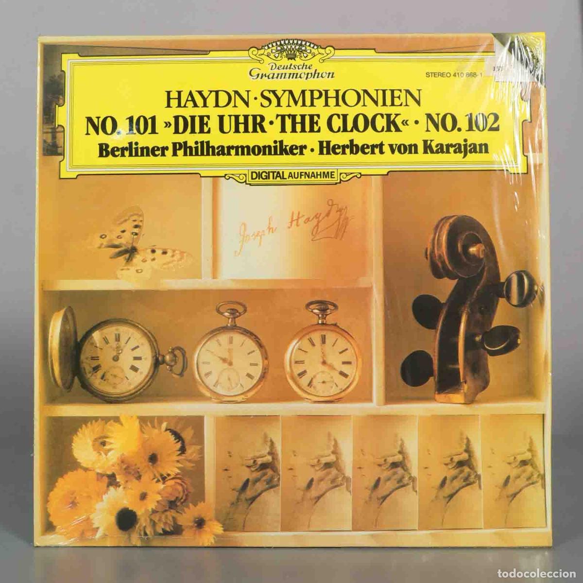 Discos de vinilo: LP. Haydn: Symphonien No. 101 &raquo;Die Uhr&laquo; &bull; No. 102 - Berliner Philharmoniker, Herbert von Karajan