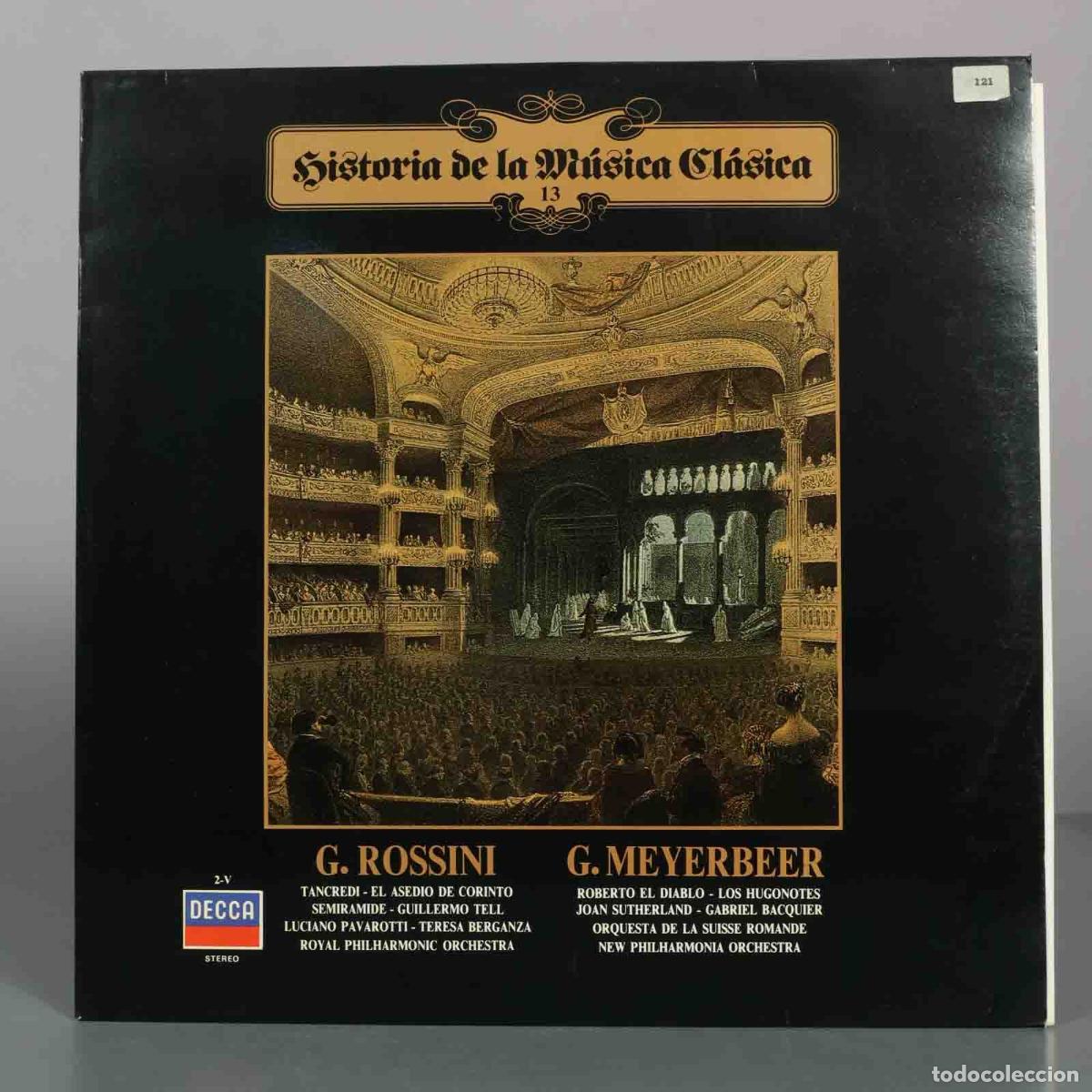 Discos de vinilo: LP. Historia de la M&uacute;sica Cl&aacute;sica n&ordm; 13 - G. Rossini, G. Meyerbeer - Planeta DeAgostini