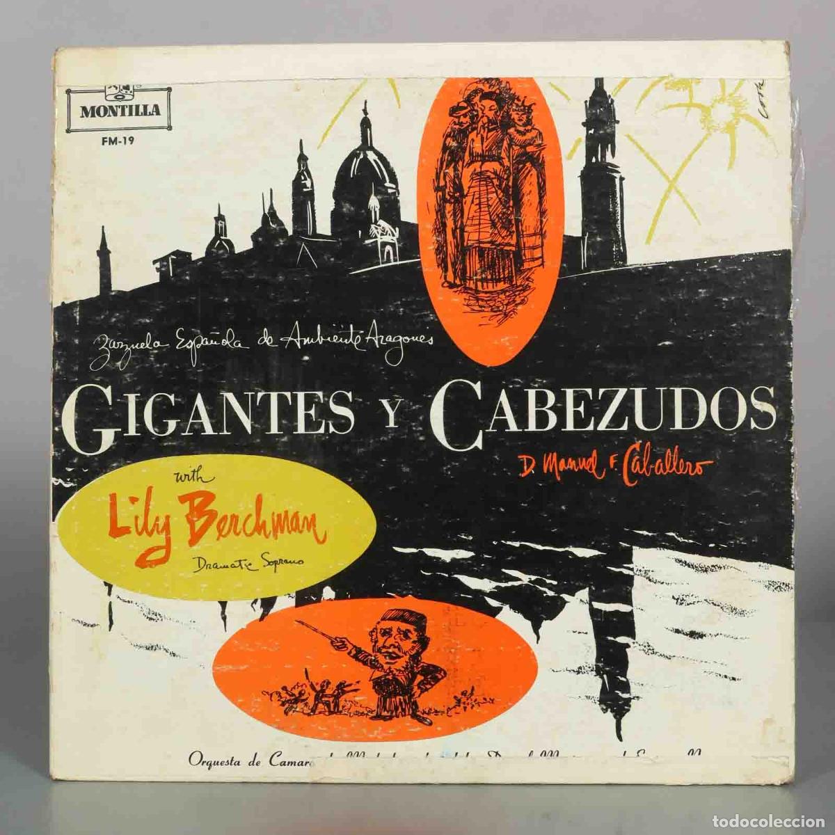 Discos de vinilo: LP. Gigantes y Cabezudos - Manuel Fern&aacute;ndez Caballero, Lily Berchman, Orquesta de C&aacute;mara de Madrid,