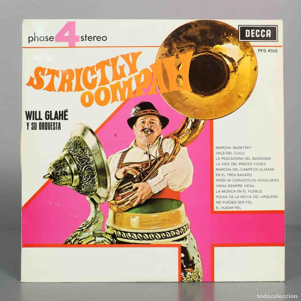 Discos de vinilo: LP. Strictly Oompah - Will Glah&eacute; y su Orquesta - Foto 1