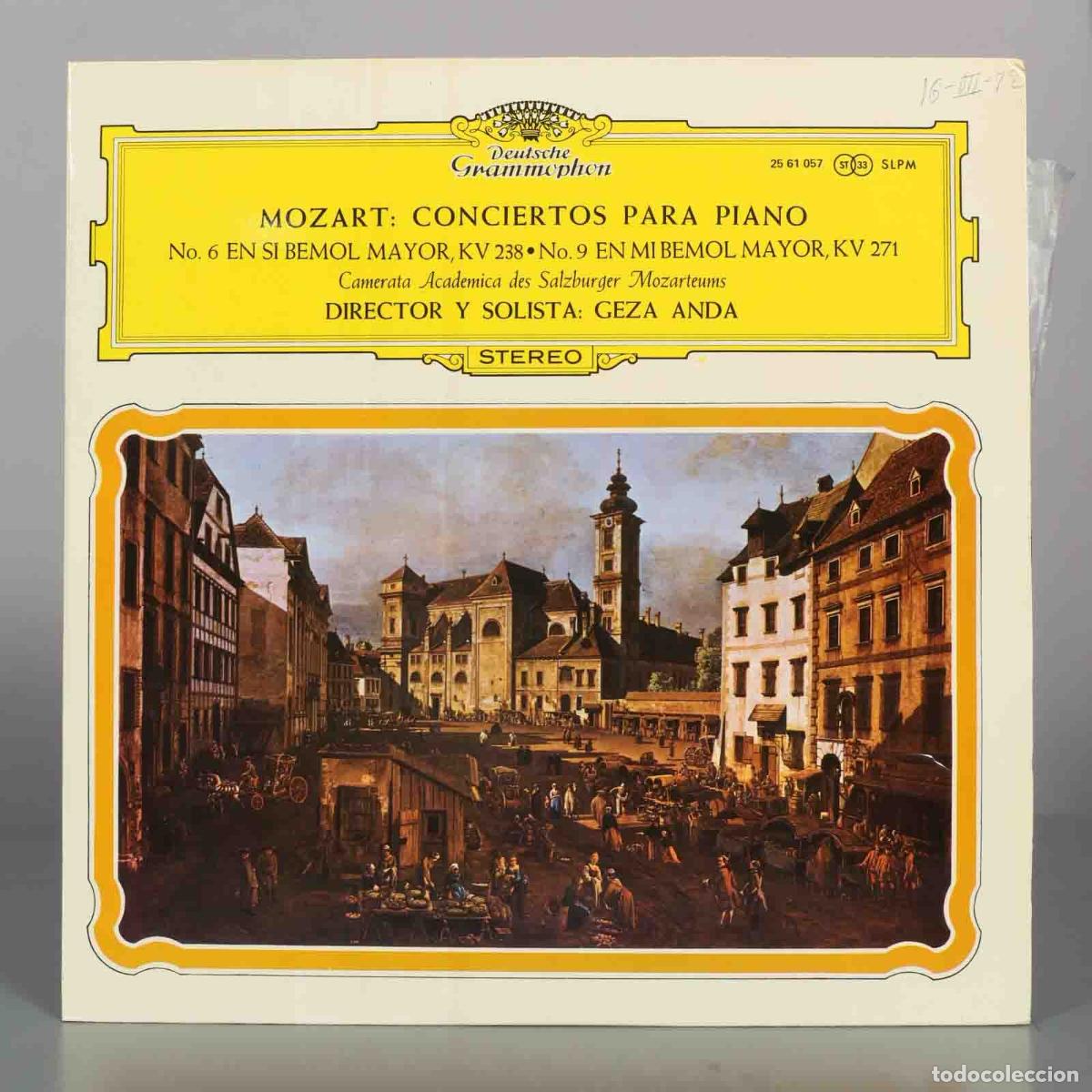 Discos de vinilo: LP. Mozart: Conciertos para Piano No. 6 y No. 9 - G&eacute;za Anda, Camerata Academica des Salzburger Moza
