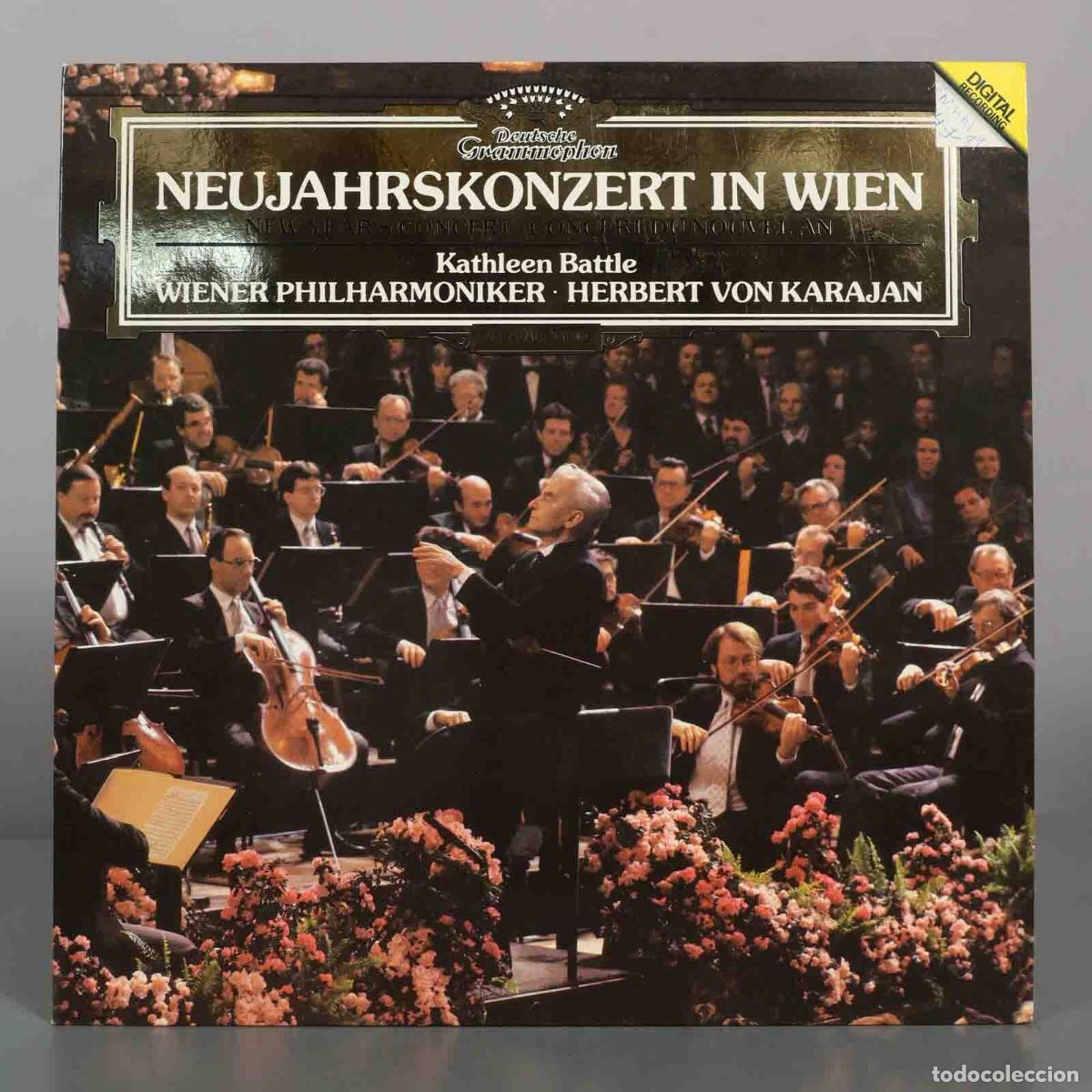 Discos de vinilo: LP. Neujahrskonzert in Wien - Herbert von Karajan, Kathleen Battle, Wiener Philharmoniker