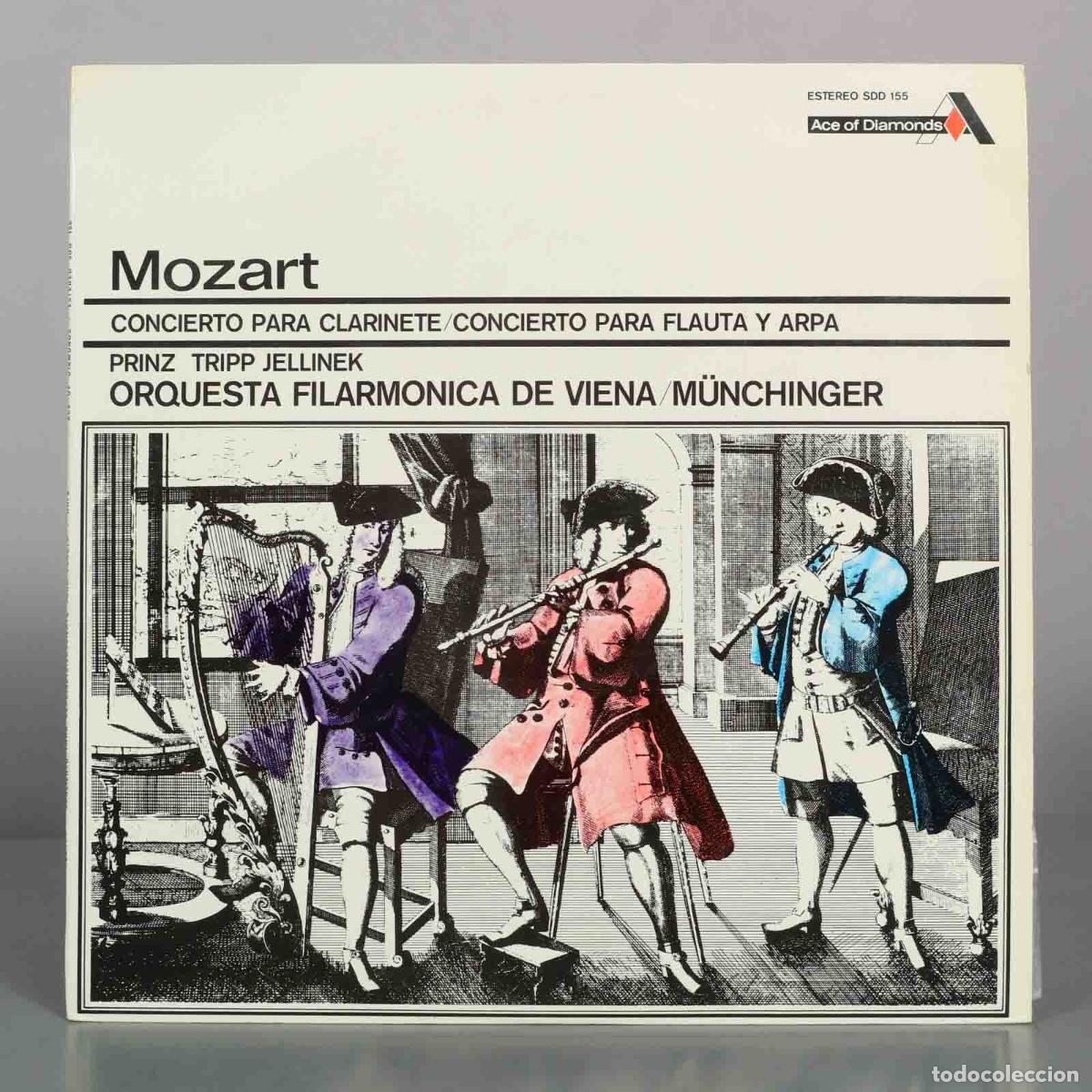 Discos de vinilo: LP. Mozart: Concierto para Clarinete, Concierto para Flauta y Arpa - Karl M&uuml;nchinger, Alfred Prinz,