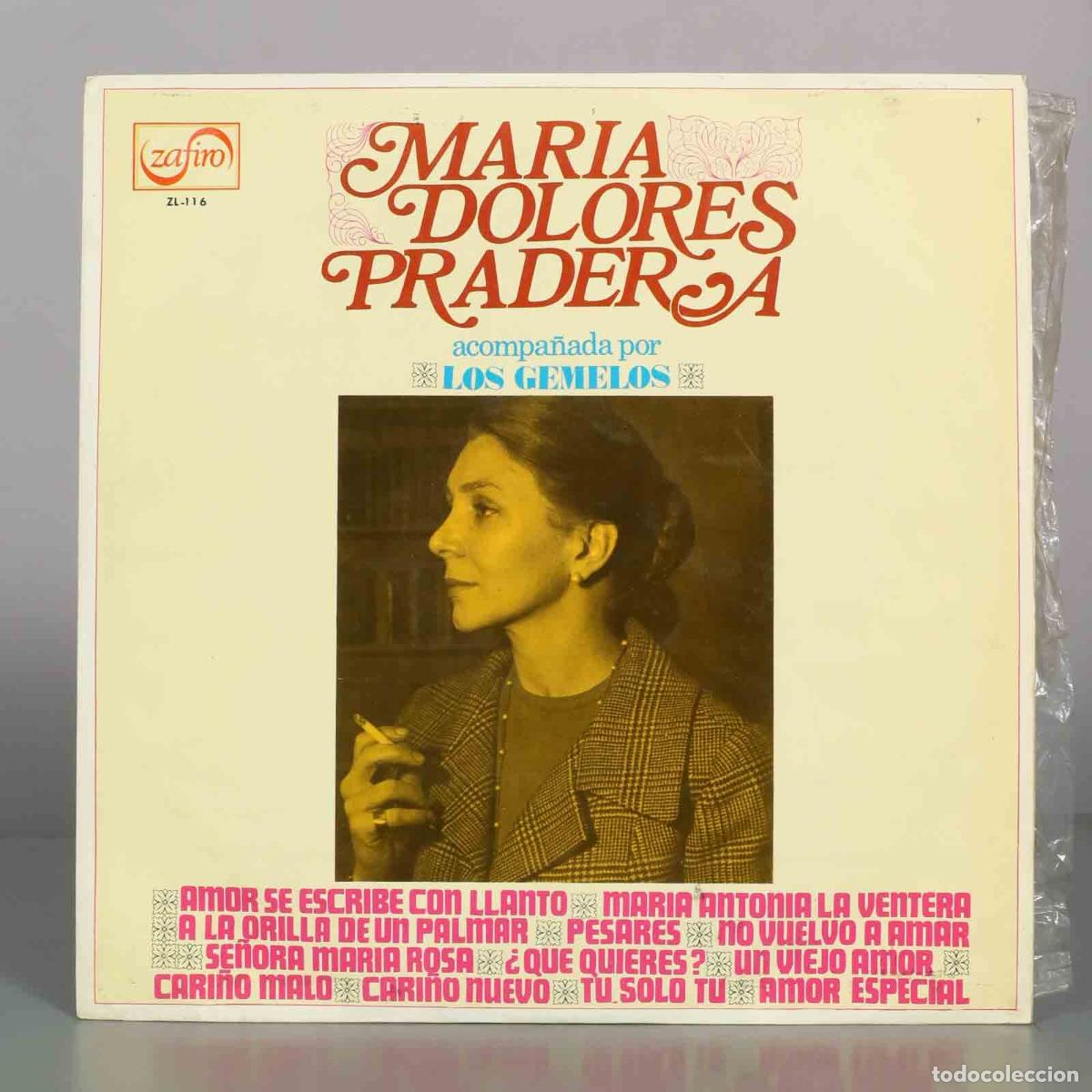Discos de vinilo: LP. Mar&iacute;a Dolores Pradera acompa&ntilde;ada por Los Gemelos