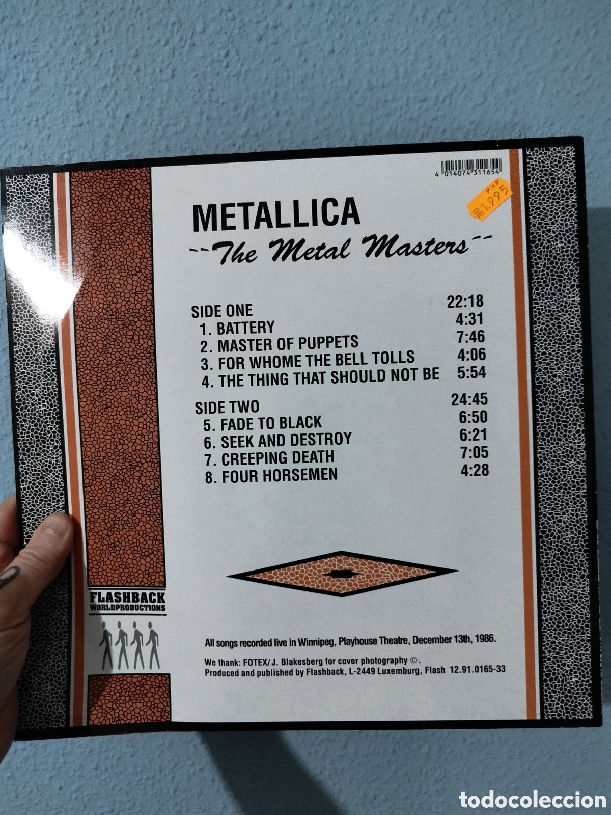 Discos de vinilo: Vinilo. Metallica. The Metal M&aacute;ster. - Foto 2