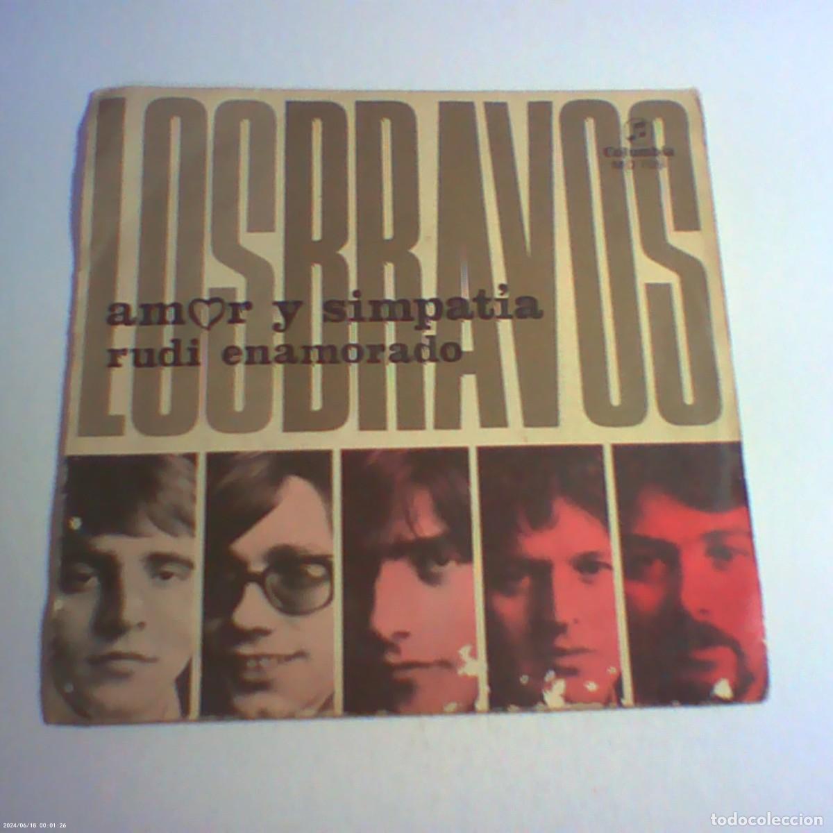 Discos de vinilo: single los bravos. amor y simpat&iacute;a. rudi enamorado. columbia 1969 spain (seminuevo)