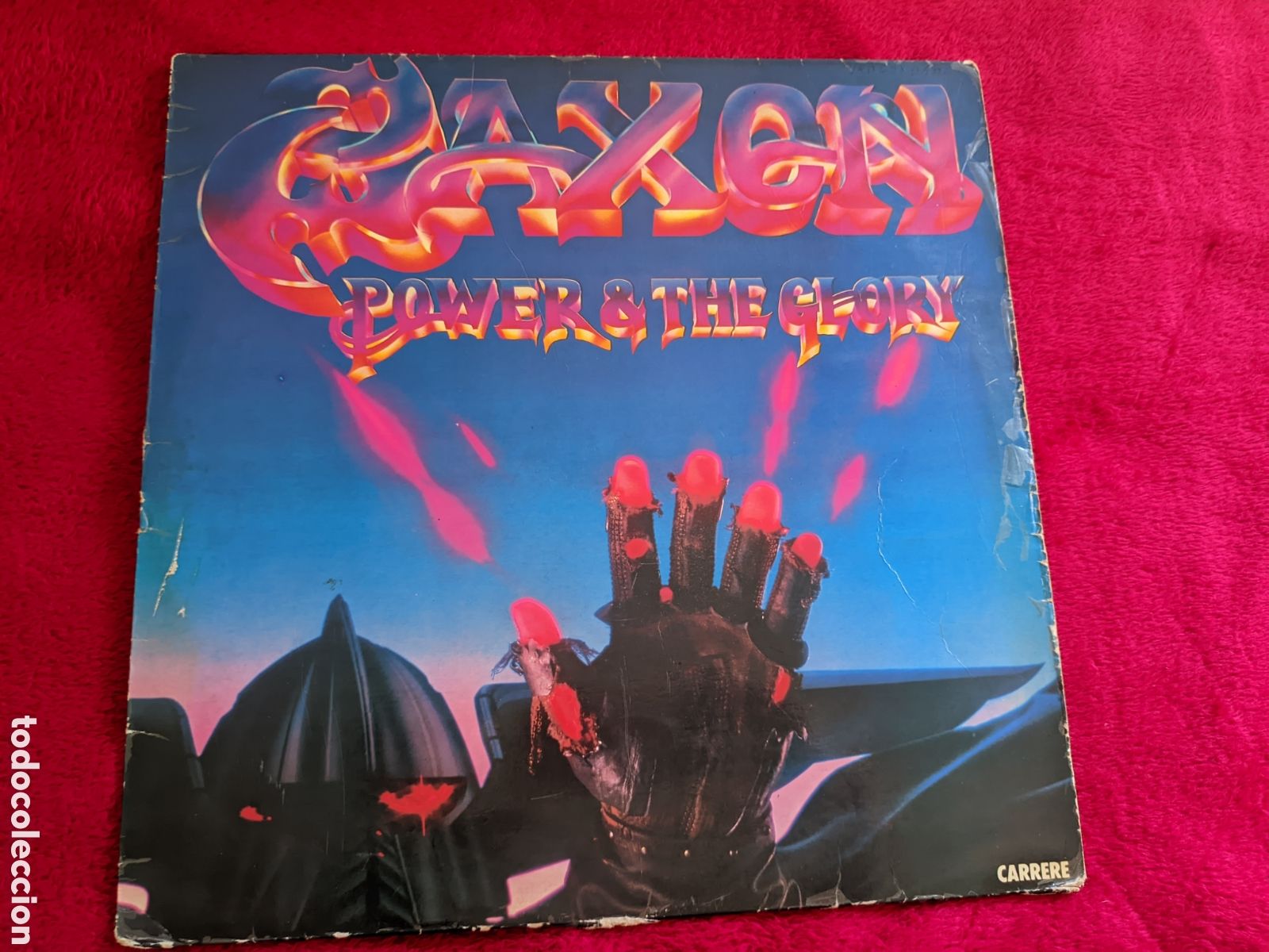 Discos de vinilo: // Saxon &ndash; Power & The Glory - Carrere Francia 1983