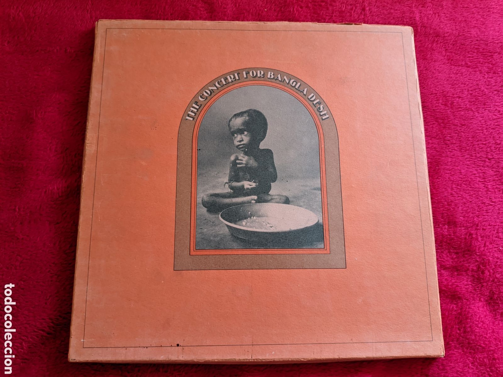 Discos de vinilo: // The Concert For Bangla Desh - Apple UK 1972,caja 3LPs + Libro + Recortes de prensa de la &eacute;poca