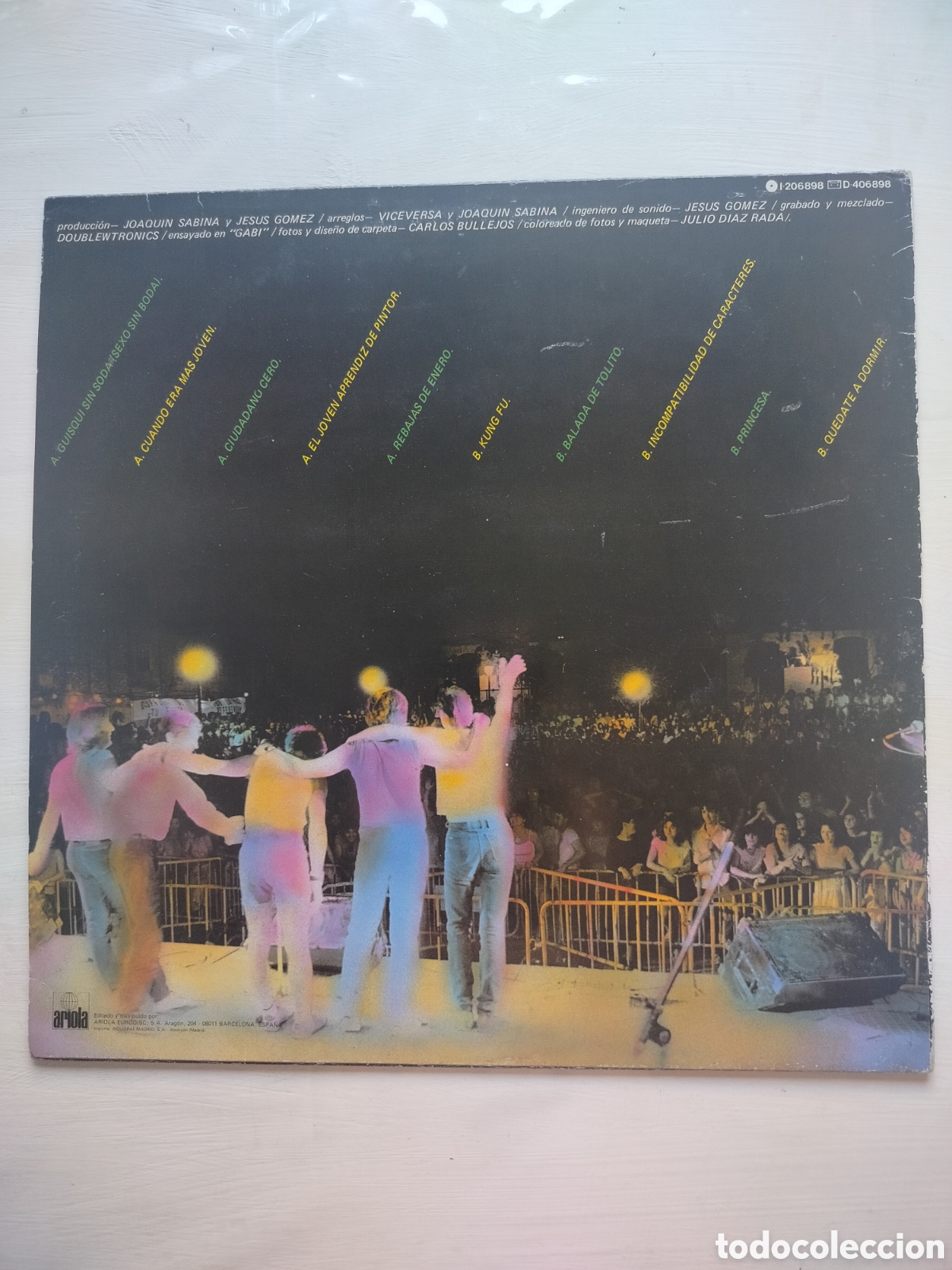 Discos de vinilo: Joaqu&iacute;n Sabina LP Juez y Parte - Foto 2