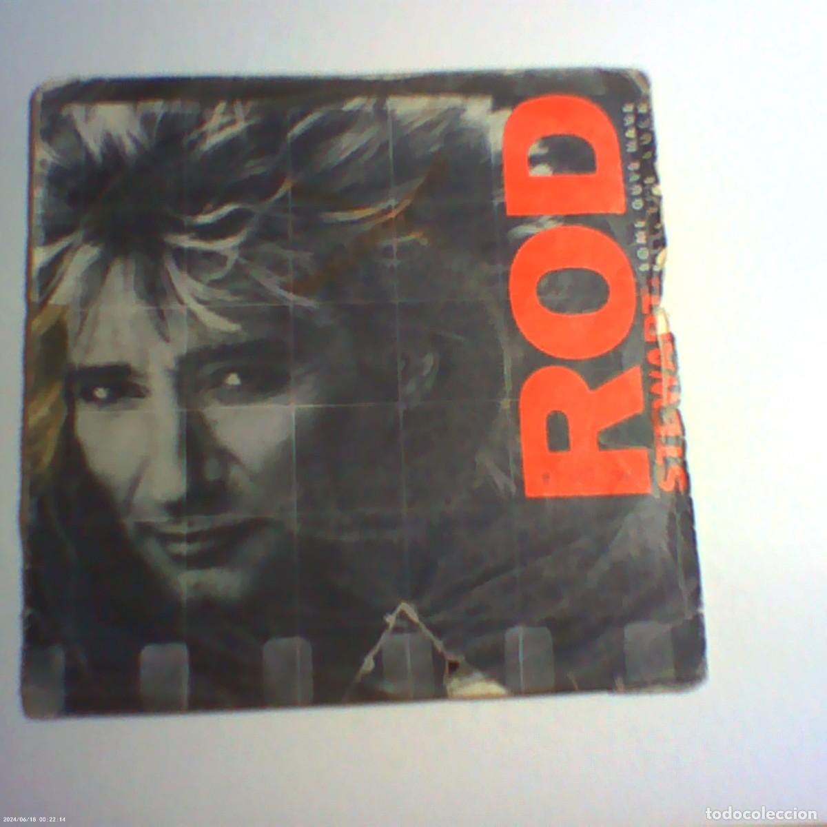 Discos de vinilo: single rod stewart. some guys have all the lucky. i was only joking. warner 1977 spain (buen estado)