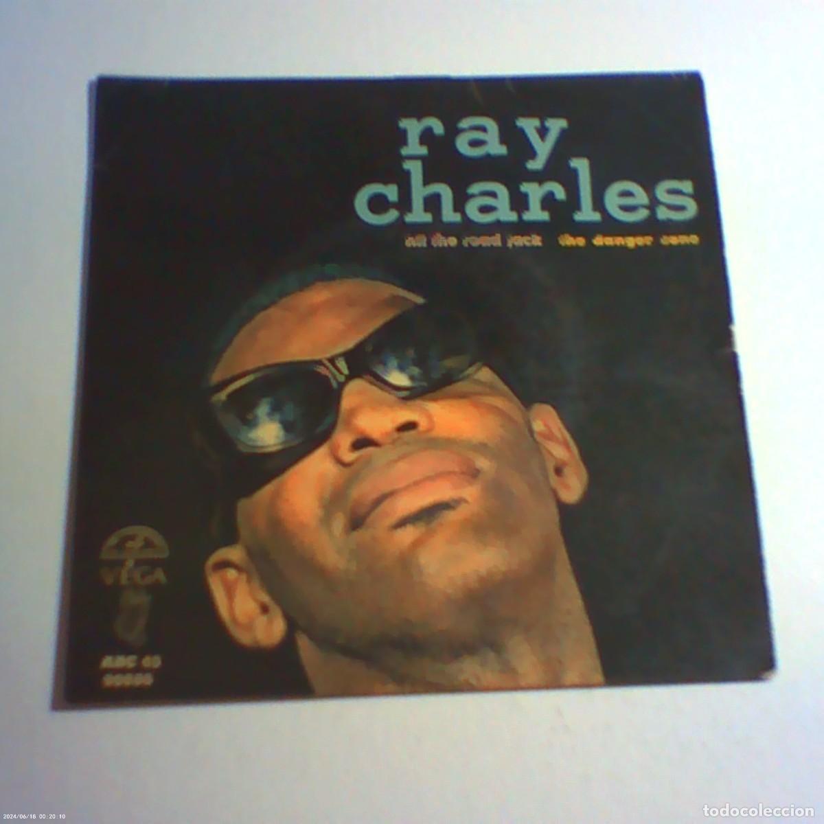 Discos de vinilo: single ray charles. hit the road jack. the danger zone +2 temas. vega france (seminuevo)