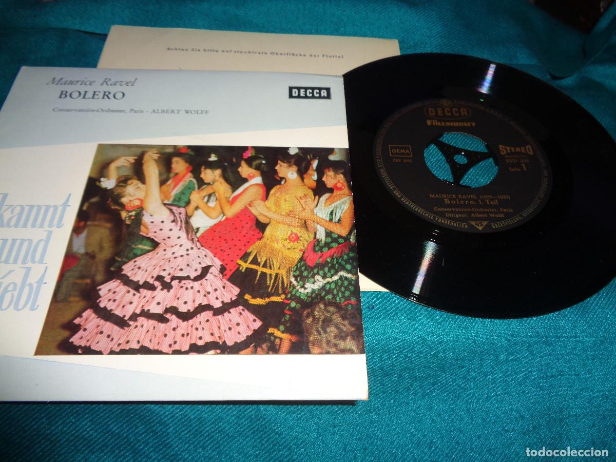 Discos de vinilo: MAURICE RAVEL. BOLERO. CONSERVATOIRE ORCHESTRE, PARIS : ALBERT WOLFF. EDC. GERMANY. IMPECABLE#)