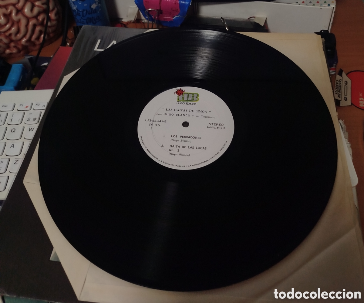 Discos de vinilo: Las gaitas de Sim&oacute;n. Con Hugo Blanco y su conjunto. - Foto 2