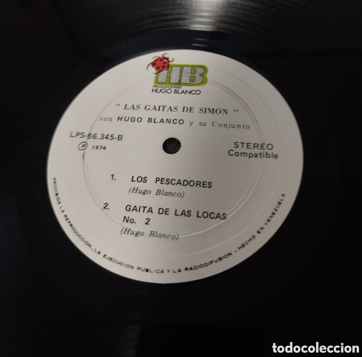 Discos de vinilo: Las gaitas de Sim&oacute;n. Con Hugo Blanco y su conjunto. - Foto 3