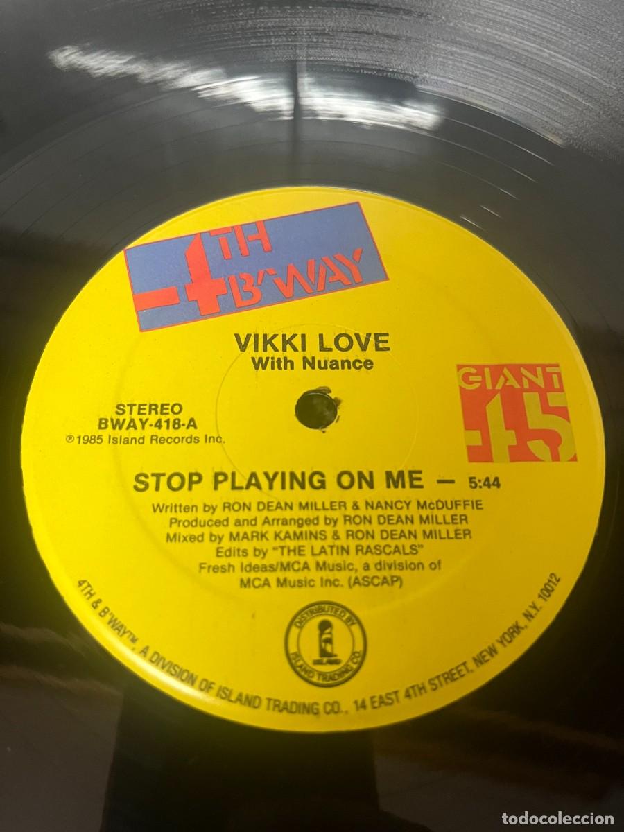Discos de vinilo: Vikki Love With Nuance Stop Playing On Me - Foto 3