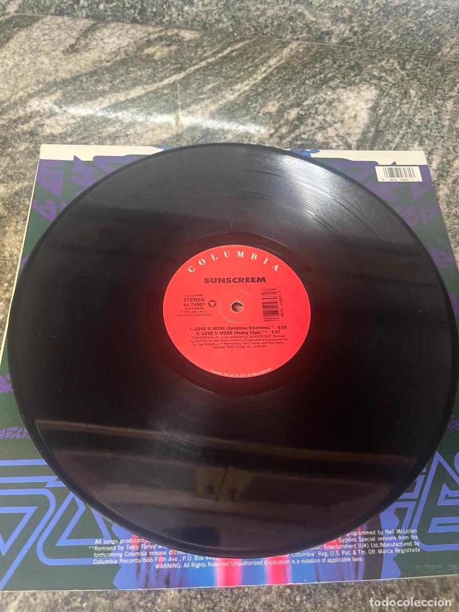 Discos de vinilo: Sunscreem Love U More - Foto 3