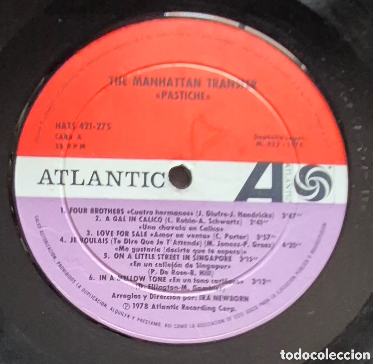 Discos de vinilo: LP - THE MANHATTAN TRANSFER - PASTICHE - 1978 ESPA&Ntilde;A - Foto 5