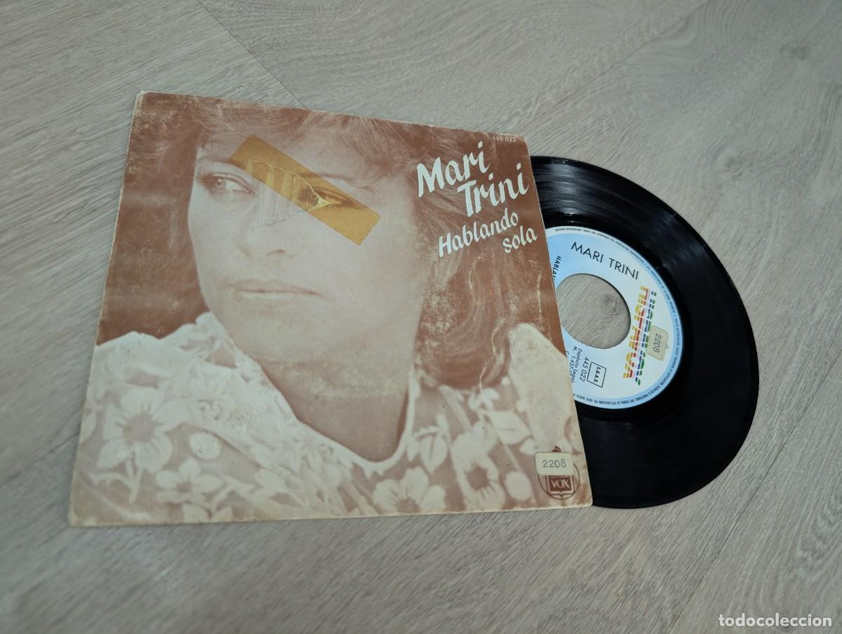 Discos de vinilo: MARI TRINI - HABLANDO SOLA + A ESE HOMBRE .. SINGLE DE 1983 - HISPAVOX