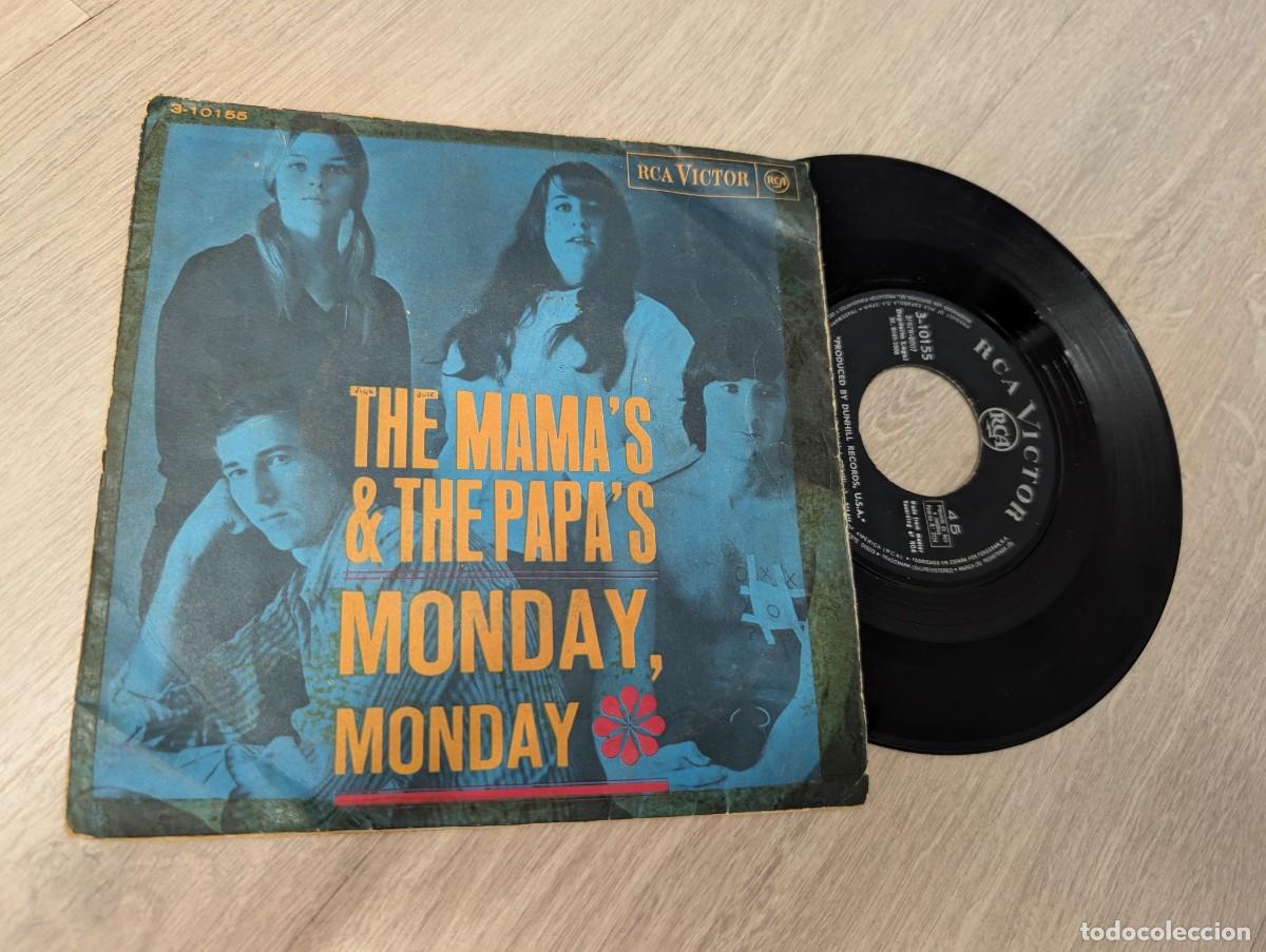 Discos de vinilo: THE MAMA&acute;S & THE PAPA&acute;S - MONDAY MONDAY + CALIFORNIA DREAMIN&acute;..SINGLE 1966 - RCA 1&ordf; ED. ESPA&Ntilde;A