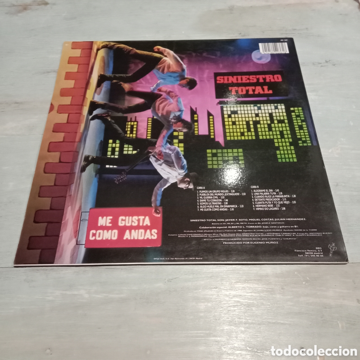 Discos de vinilo: SINIESTRO TOTAL - ME GUSTA COMO ANDAS - LP - Foto 2