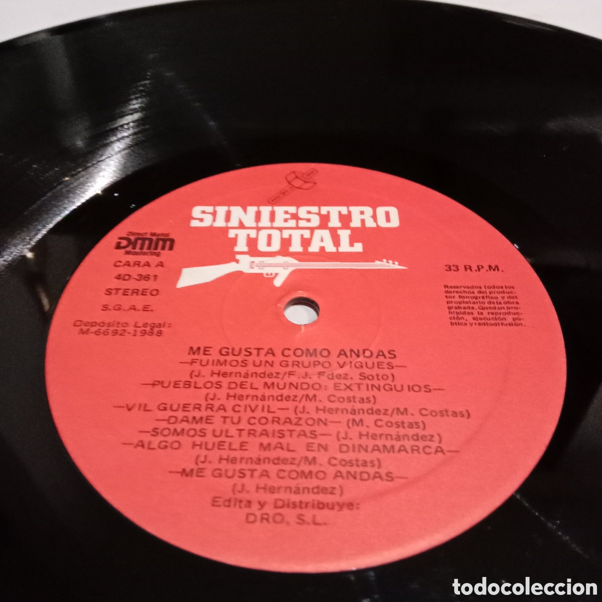 Discos de vinilo: SINIESTRO TOTAL - ME GUSTA COMO ANDAS - LP - Foto 4