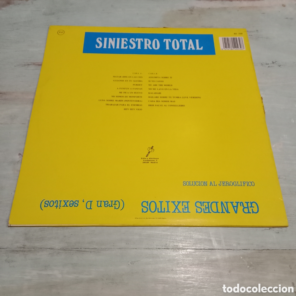 Discos de vinilo: SINIESTRO TOTAL - GRANDES EXITOS - LP - Foto 2