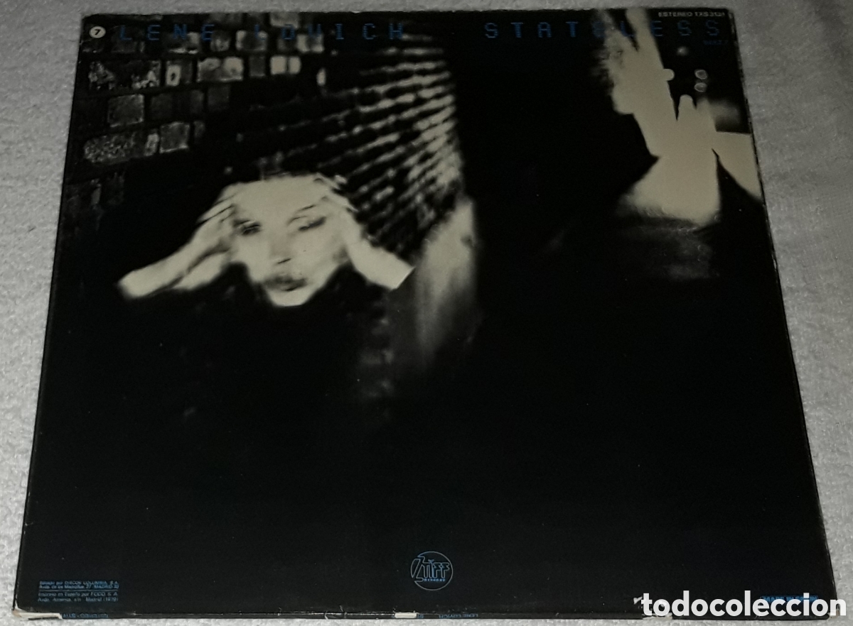 Discos de vinilo: LP - LENE LOVICH - STATELESS - Foto 2