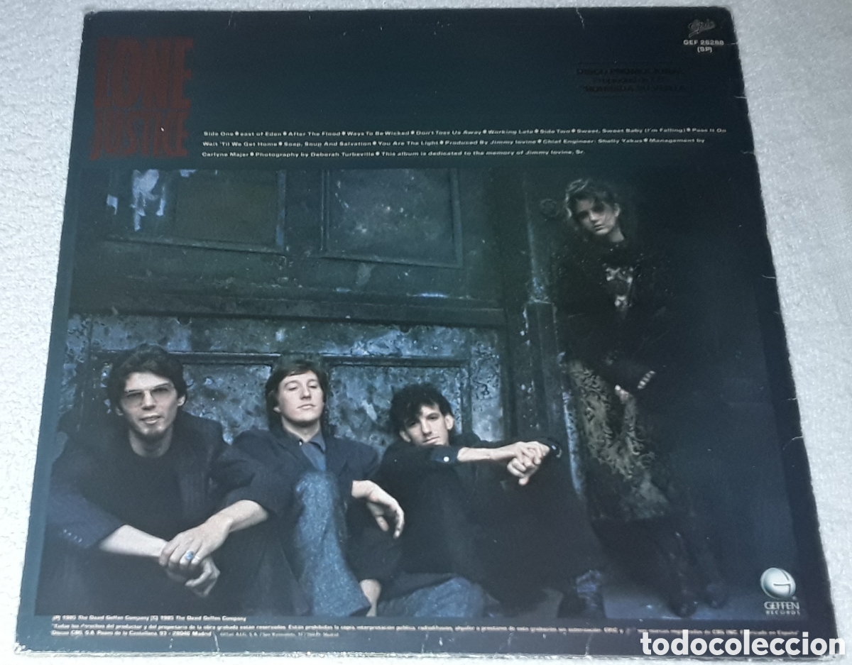 Discos de vinilo: LP - LONE JUSTICE - EDICI&Oacute;N PROMOCIONAL - Foto 3