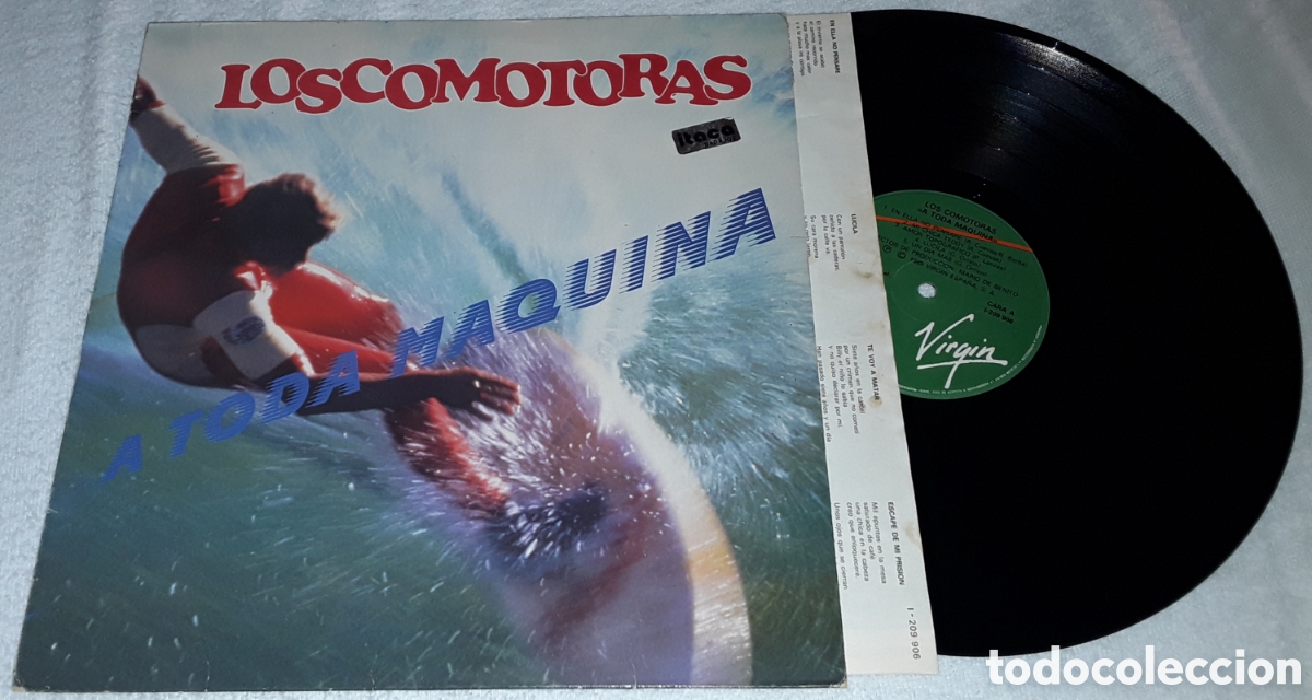 Discos de vinilo: LP - LOS COMOTORAS - A TODA M&Aacute;QUINA