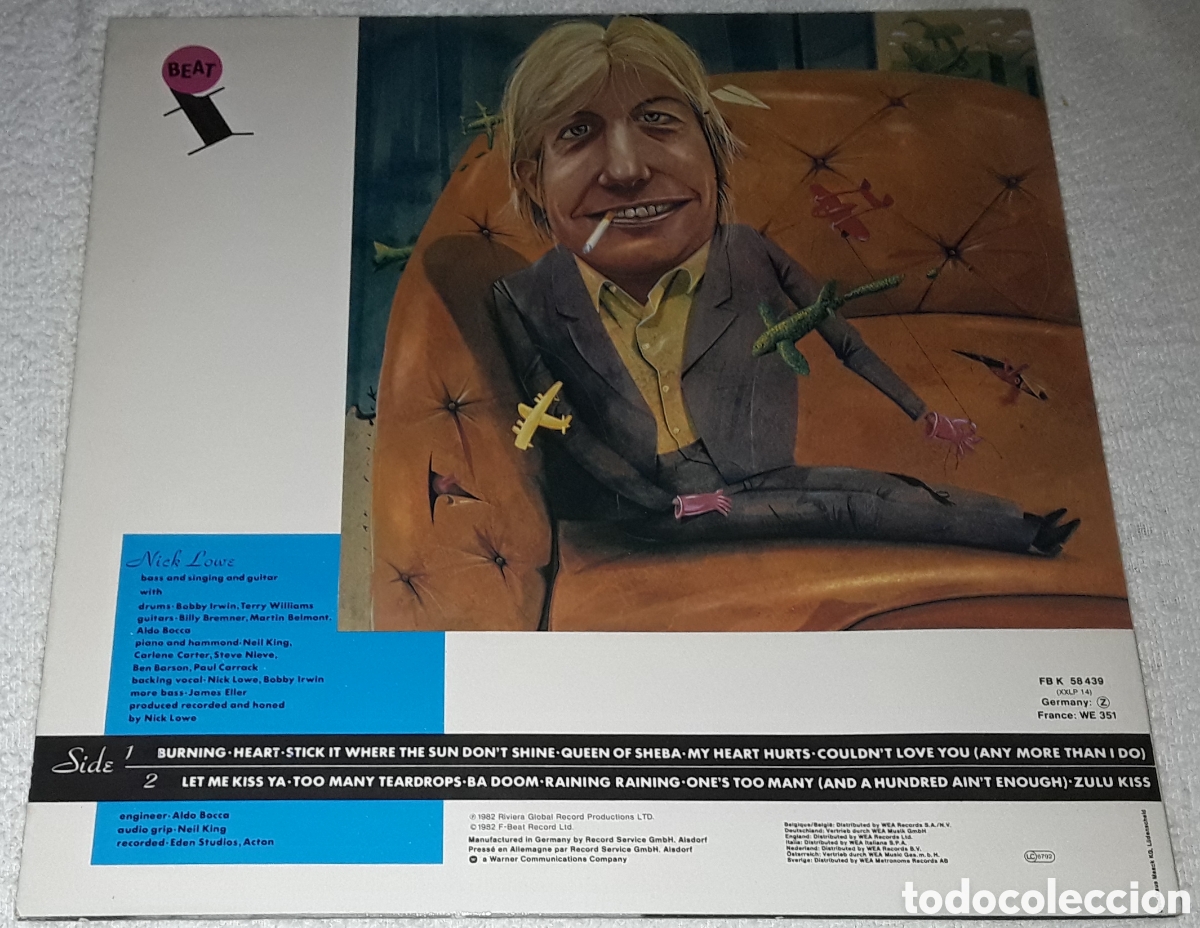 Discos de vinilo: LP - NICK LOWE - NICK THE KNIFE - MADE IN GERMANY - Foto 2