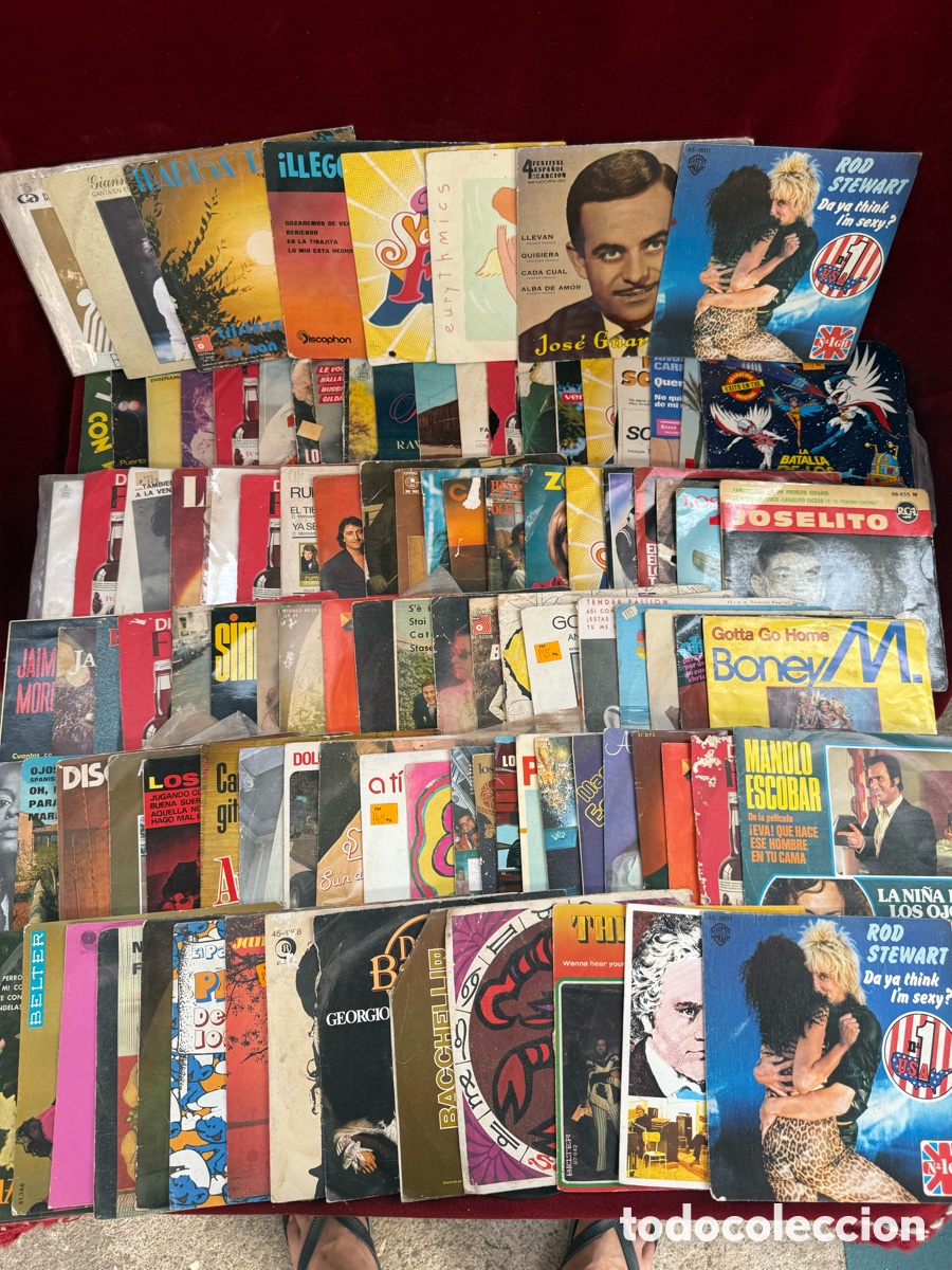 Discos de vinilo: Gran lote de + 100 discos de vinilo,Singles,LOTE 3