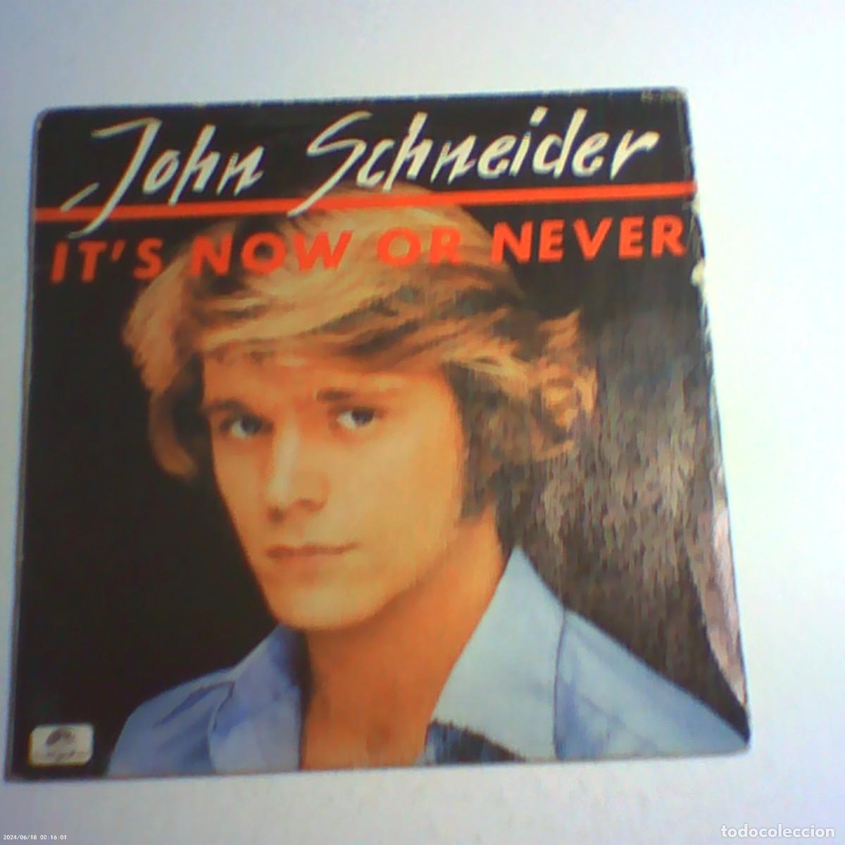 Discos de vinilo: single john schneider. it's now or never. stay. scooti brothers 1981 spain (seminuevo)