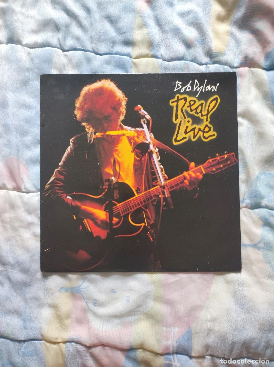 Discos de vinilo: Vinilo LP Bob Dylan - Real Live (1984, Espa&ntilde;a, S 26334) + funda