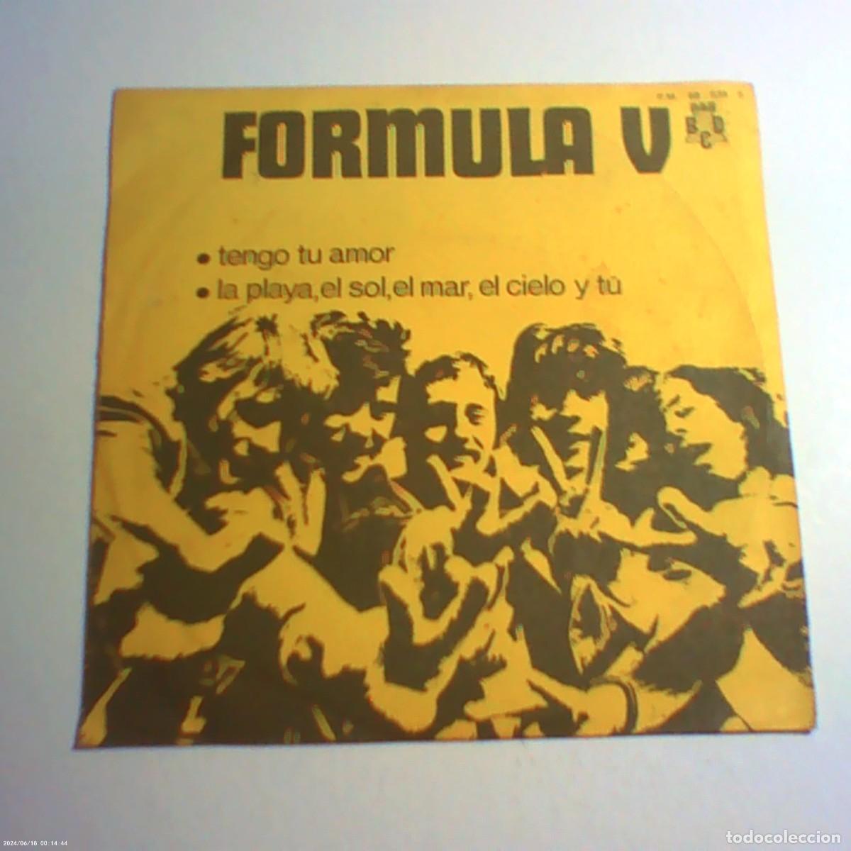 Discos de vinilo: single f&oacute;rmula V. tengo un amor. la playa, el mar, el cielo y t&uacute;. bcd spain (buen estado)
