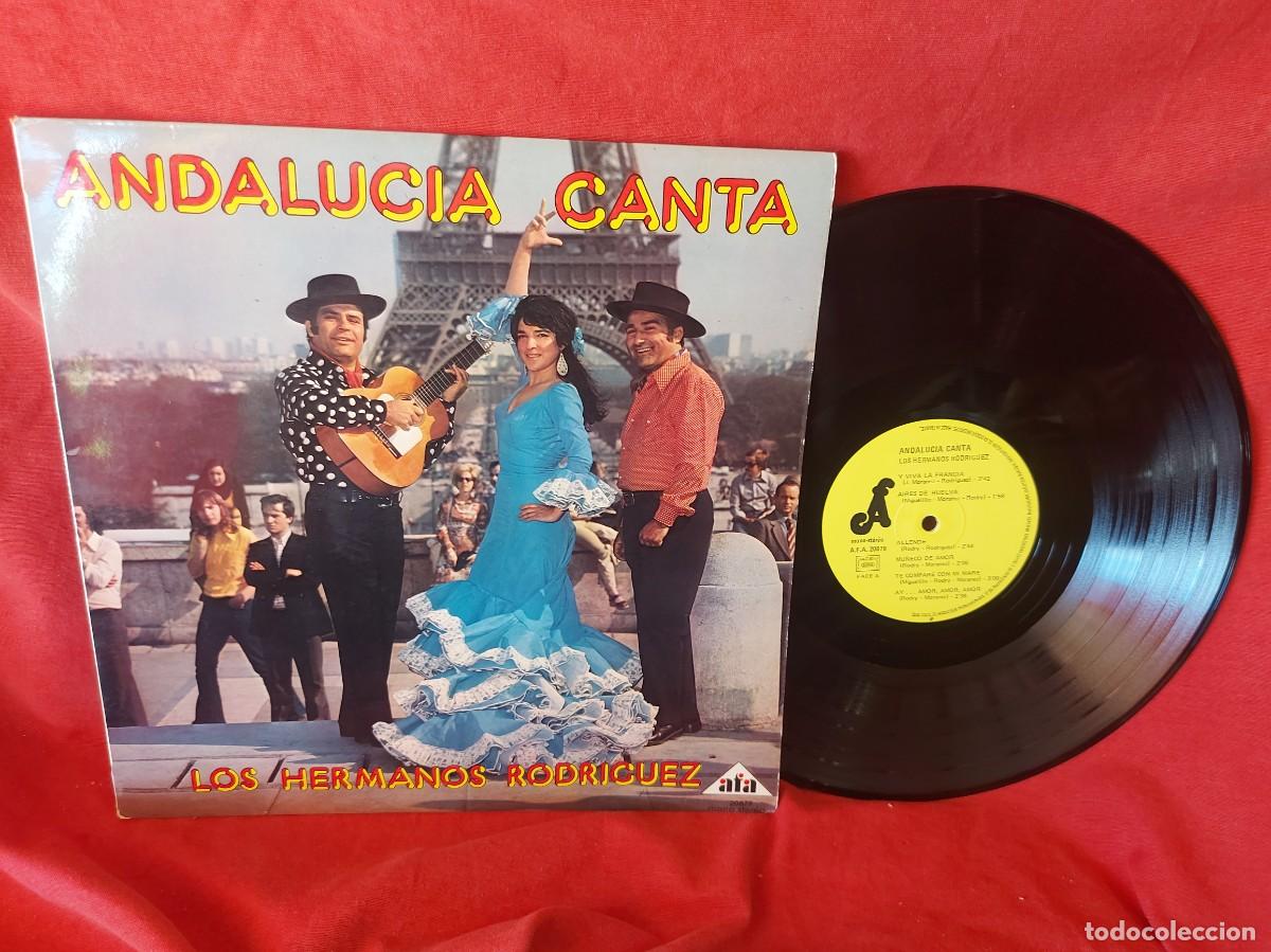 Discos de vinilo: LP, LOS HERMANAS RODR&Iacute;GUEZ ,ANDALUCIA CANTA 1974 ( PEDIDOS M&Iacute;NIMOS 10 &euro; ) CAJA N.&ordm; 6 - LP