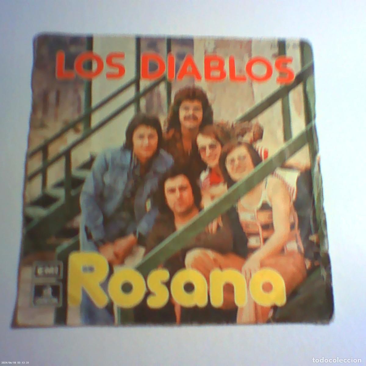 Discos de vinilo: single los diablos. rosana. luna de miel. odeon 1975 spain (buen estado)