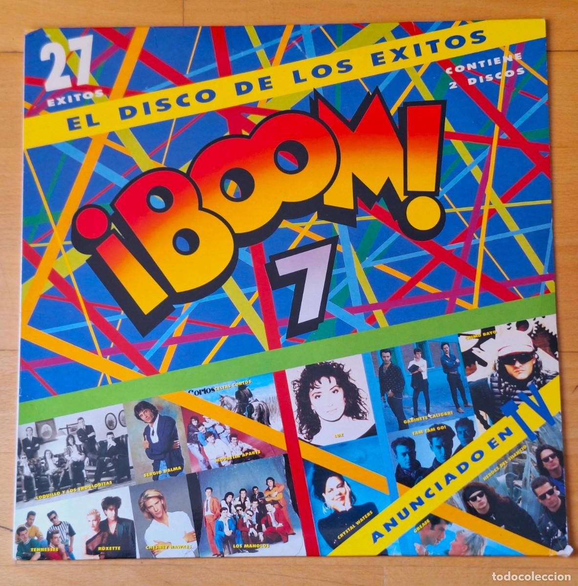 Discos de vinilo: &iexcl; BOOM 7 ! - LOS DISCOS DE LOS EXITOS - 2 DISCOS VINILO LP - EMI A&Ntilde;O 1.991 - PERFECTO ESTADO