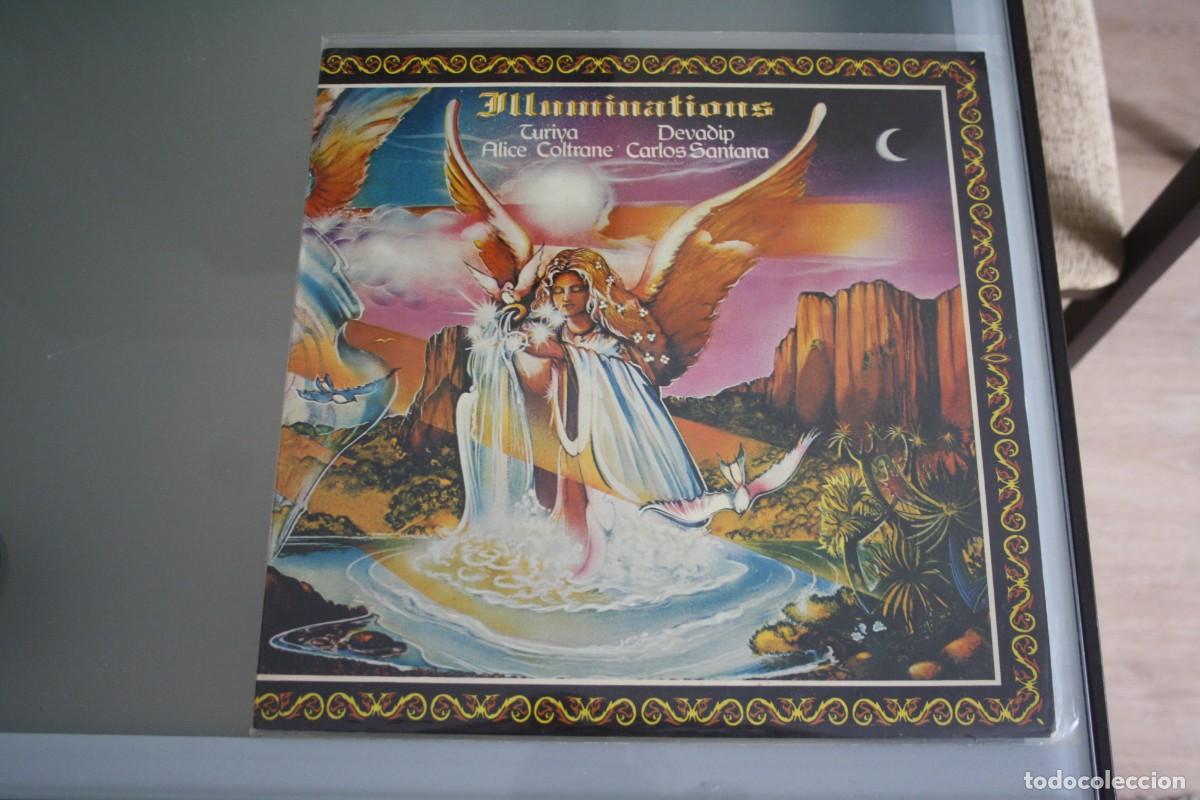 Discos de vinilo: CARLOS SANTANA, ALICE COLTRANE, ILLUMINATIONS, CBS 1974, 1&ordm; EDICION ORIGINAL. LP