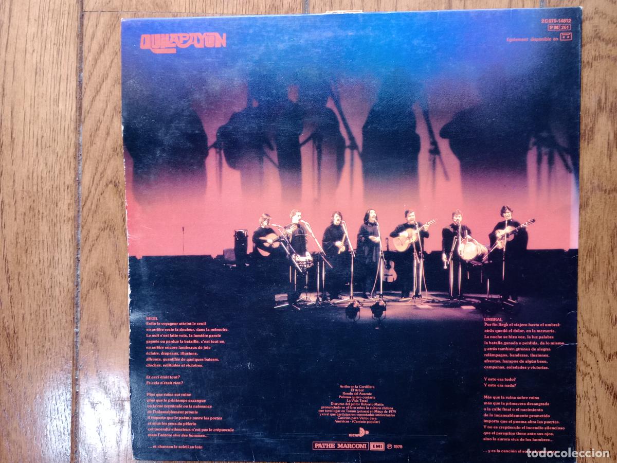 Discos de vinilo: Quilapayun -- umbral - Foto 4