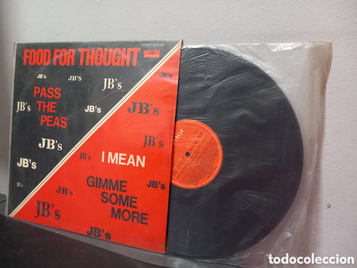 Discos de vinilo: ANTIGUO LP JB'S PASA THE PEAS GIMME SOME MORE FOOD FOR TROUGHT ORIGINAL