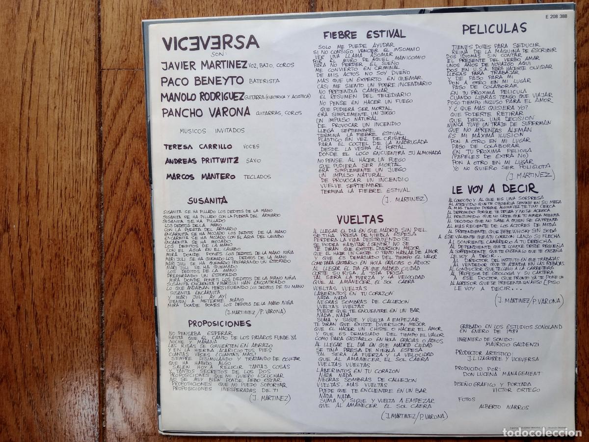 Discos de vinilo: Viceversa - Viceversa - Foto 4