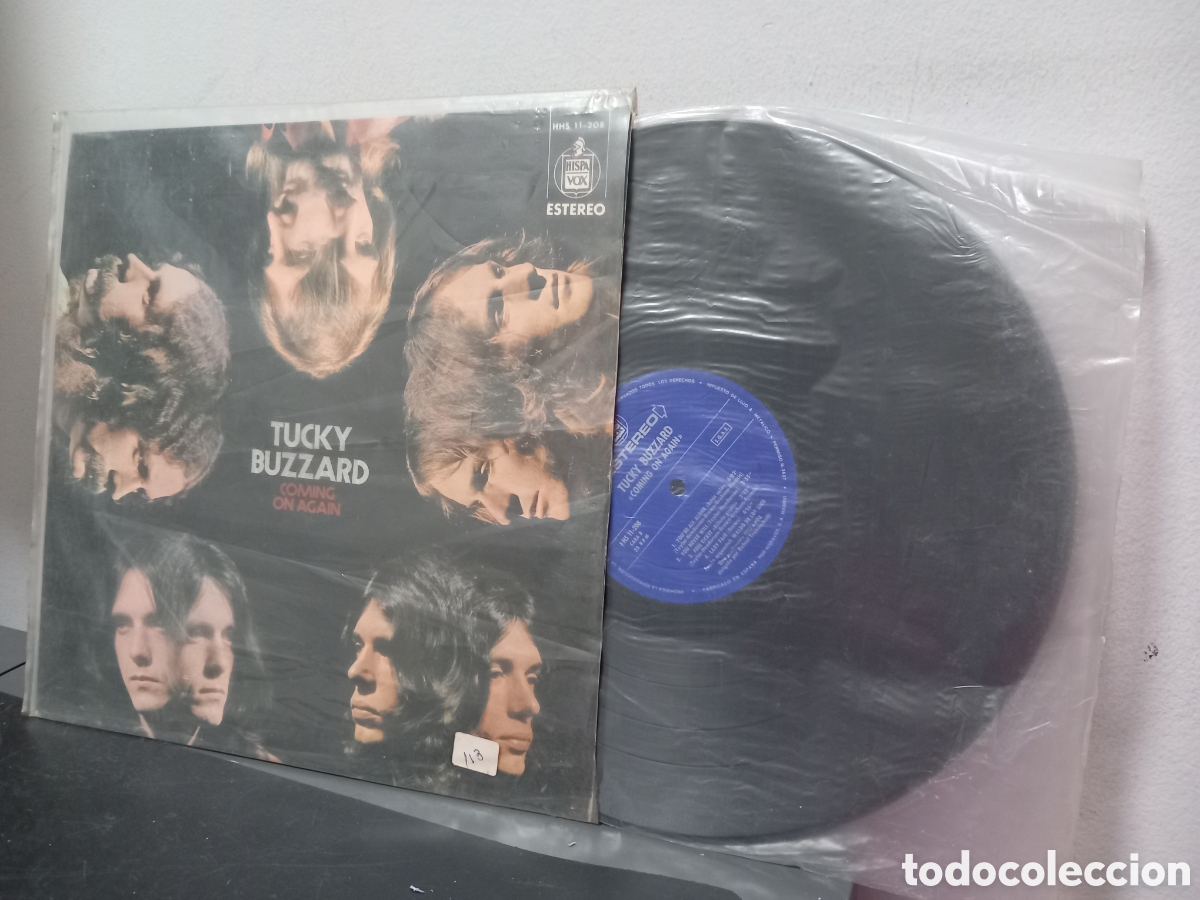 Discos de vinilo: ANTIGUO LP TUCKY BUZZARD COMING ON AGAIN ORIGINAL