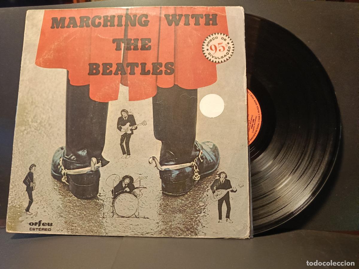 Discos de vinilo: BEATLES COVER - ARNALDO TRINDADE MARCHING WITH THE BEATLES LP PORTUGAL PDELUXE