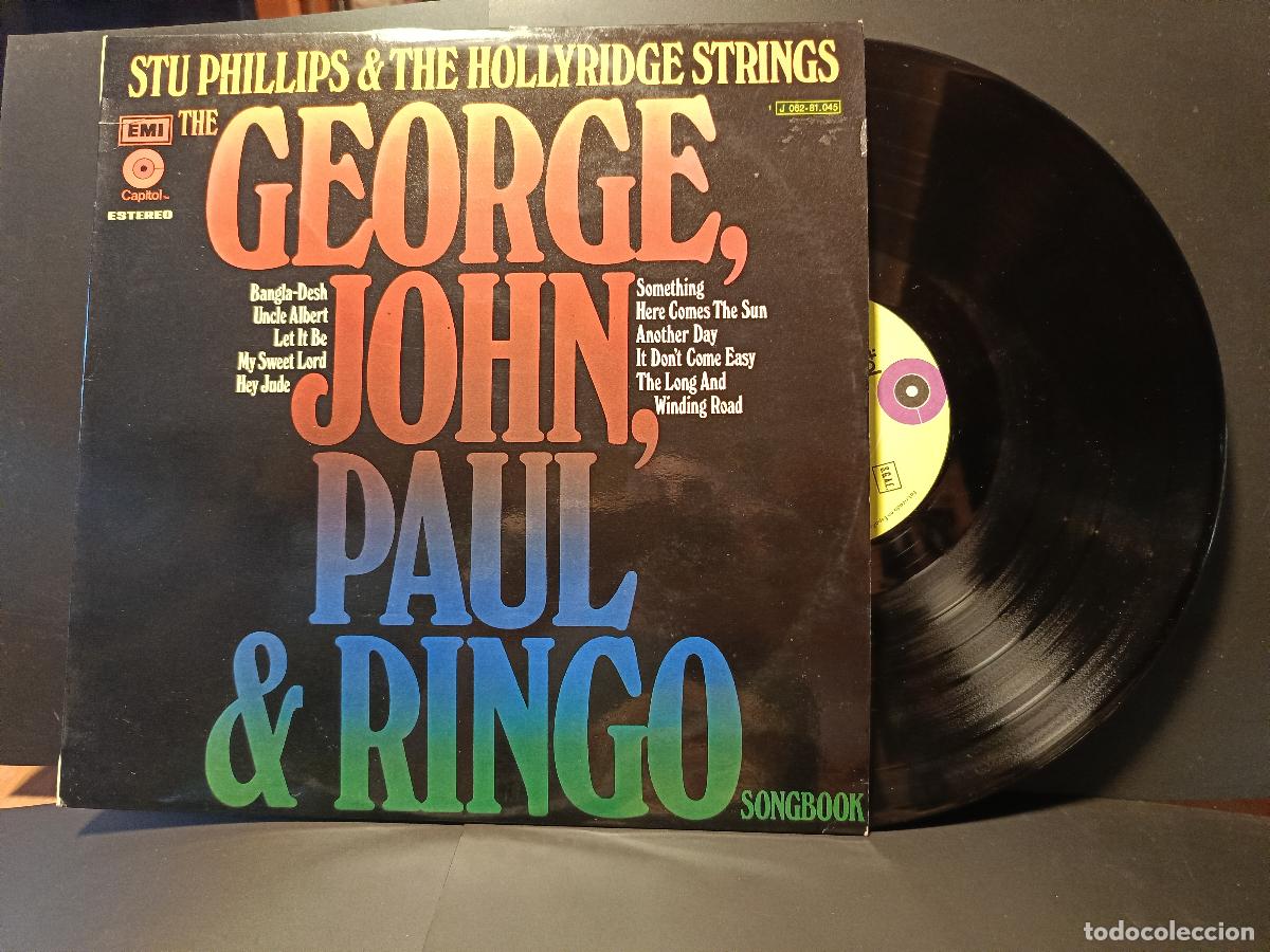 Discos de vinilo: BEATLES COVER - STU PHILIPS & THE HOLLY&hellip; GEORGE,JOHN,PAUL & RINGO LP ESPA&Ntilde;A 1971 PDELUXE