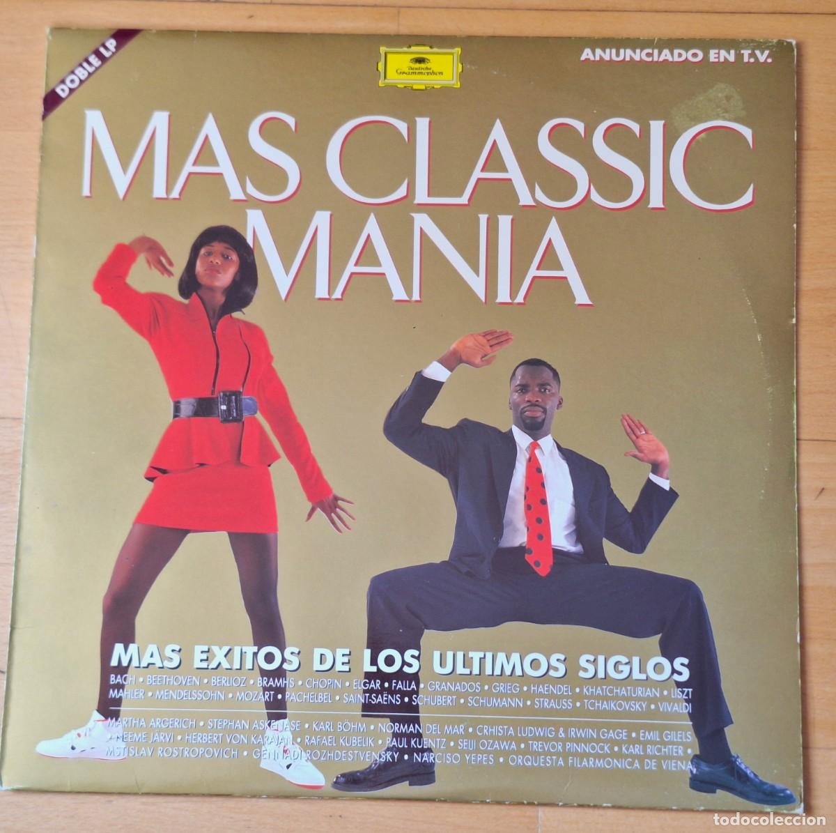 Discos de vinilo: MAS CLASSIC MANIA - EXITOS ULTIMOS SIGLOS- 2 DISCOS VINILO LP - D. GRAMMOPHON 1991 - PERFECTO ESTADO