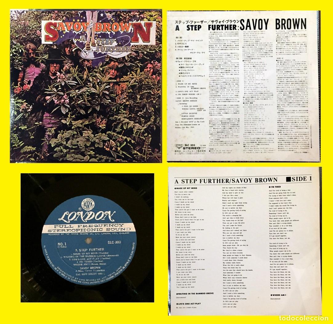 Vinyl records: SAVOY BROWN - A STEP FURTHER 1969 !! Kim Simmonds, RARO 1&ordf; PRESS JAPAN + ENCARTE, EXC